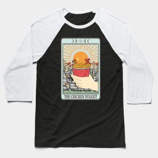 Funny tarot card with chicken nuggets Baseball T-Shirt